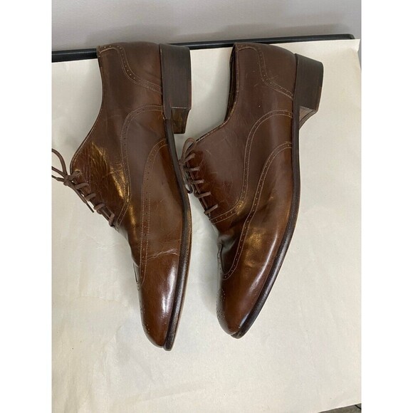 Mario Bruni vintage leather oxfords brown - Picture 3 of 7
